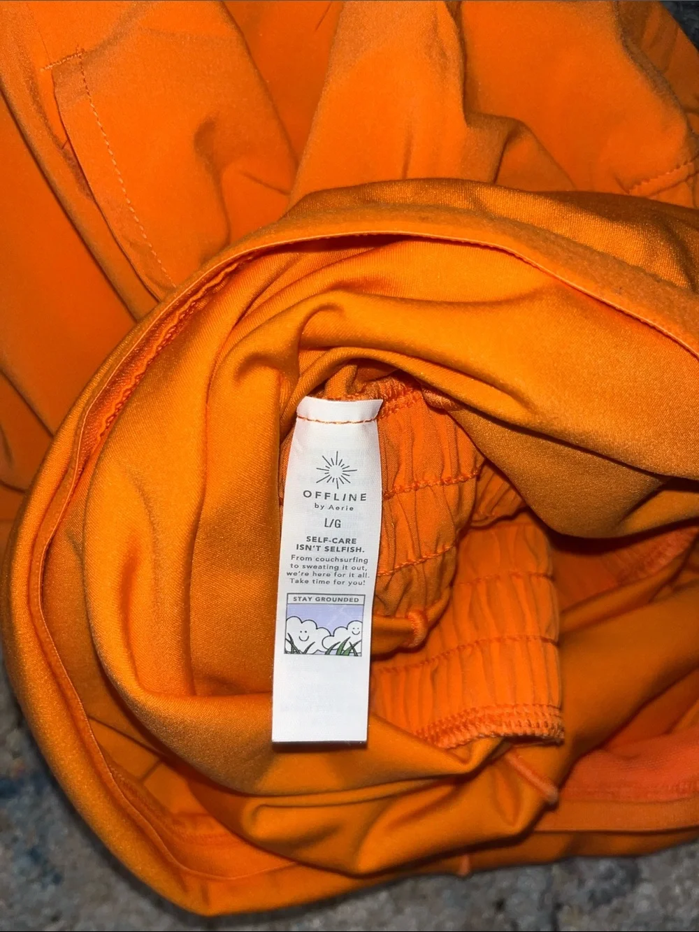 aerie Bright Orange Racerback Romper